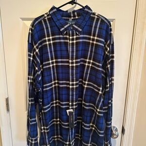 NWT Polo Ralph Lauren Long Sleeve Cotton Flannel Button Down Shirt 4XB Plaid